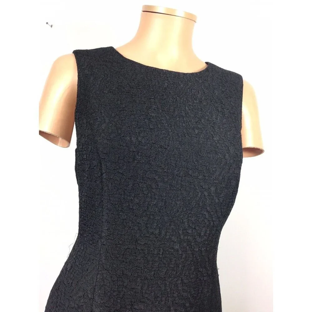 Carmen Marc Valvo Black Dress Womens 6 - Picture 2 of 9
